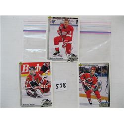 2 ROOKIE CARDS, NICKLAS LINDSTROM, ETC.