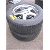 Image 1 : PAIR OF 25560R17 TIRES WITH MERCEDES RIMS