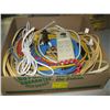 Image 1 : BOX OF ASST. EXTENSION CORDS, POWER BARS, ETC.