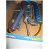 Image 1 : BOX OF MISC. GREASE GUNS, CAULKING GUN, ETC.