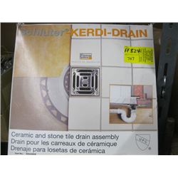 KERDI DRAIN, CERAMIC & STONE TILE DRAIN ASSEMBLY