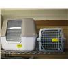 Image 1 : SMALL PET VOYAGER KENNEL & A CAT LITTER BOX