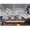 Image 1 : WOODEN CLIPPER SAILING SHIP MODEL