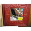 Image 1 : SMALL RED FRAMED MIRROR
