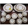 Image 1 : COALPORT MARILYN CHINA DISH SET, INCLUDING PLATES, PLATTER, TEA CUPS & SIDE PLATES