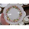 Image 2 : COALPORT MARILYN CHINA DISH SET, INCLUDING PLATES, PLATTER, TEA CUPS & SIDE PLATES