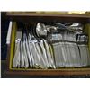 Image 3 : GOLD LOOK CASED CUTLERY SET & A STAINLESS STEEL CUTLERY SET
