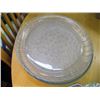 Image 1 : 6 GLASS ROUND SERVING TRAYS