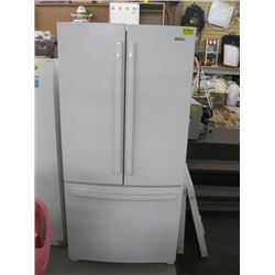 WHITE KENMORE 33" DOUBLE DOOR LOWER FREEZER FRIDGE (69" H)