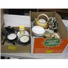 Image 1 : POTTERY, TEAPOT, CANDLE HOLDERS, ETC.