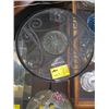 Image 1 : TALLER SMALL GLASS TOPPED WROUGHT IRON BASED STAND