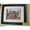 Image 1 : SMALL COLORFUL FRAMED PRINT OF THE CITY STREET