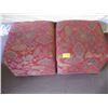 Image 1 : PAIR OF MATCHING UPHOLSTERED STOOLS