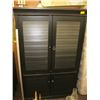Image 1 : LG. LOUVERED DOOR ENTERTAINMENT STORAGE CABINET