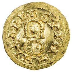 VISIGOTHS IN SPAIN: Suinthila, 621-631, AV tremissis (1.51g), Emerita (Merida). AU