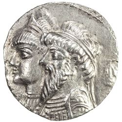 ELYMAIS: Kamnaskires III & Queen Anzaze, ca. 82-72 BC, AR tetradrachm (13.78g), ND. VF-EF