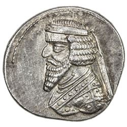 PARTHIAN KINGDOM: Phraates III, 70-57 BC, AR drachm (4.17g), Mithradatkart (struck ca. 62-57 BC). EF