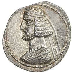 PARTHIAN KINGDOM: Mithradates IV, 57-54 BC, AR drachm (4.15g), Mithradatkart. EF