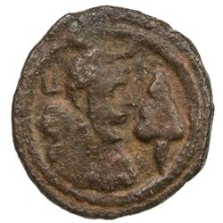 SASANIAN KINGDOM: Yazdigerd I, 399-420, AE pashiz (1.45g). VF
