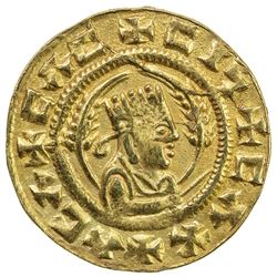 AXUM: Ebana, 5th century, AV unit (1.58g). EF