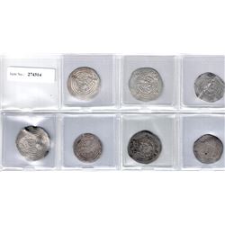 ARAB-SASANIAN: LOT of 6 Arab-Sasanian and 1 common Sasanian drachm