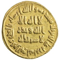 UMAYYAD: 'Abd al-Malik, 685-705, AV dinar (4.27g), NM (Dimashq), AH80. EF-AU