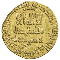 ABBASID: al-Mansur, 754-775, AV dinar (4.08g), NM, AH158. VF