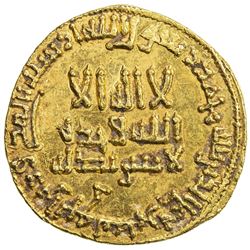 ABBASID: al-Mahdi, 775-785, AV dinar (4.24g), NM, AH164. AU