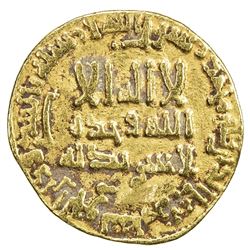 ABBASID: al-Mahdi, 775-785, AV dinar (4.02g), NM, AH168. F-VF