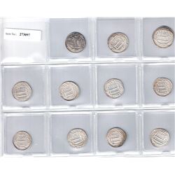 ABBASID: al-Mahdi, 775-785, LOT of 10 dirhams of the Madinat al-Salam mint