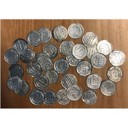ABBASID: al-Mahdi, 775-785, LOT of 35 silver dirhams