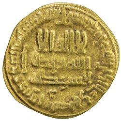 ABBASID: al-Rashid, 786-809, AV dinar (4.25g), NM, AH186. VF