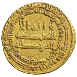 ABBASID: al-Ma'mun, 810-833, AV dinar (4.27g), Misr, AH214. VF-EF