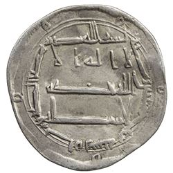 ABBASID: al-Ma'mun, 810-833, AR dirham (2.97g), Arran, AH196. VF