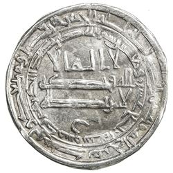 ABBASID: al-Ma'mun, 810-833, AR dirham (3.03g), Dimashq, AH214. VF-EF