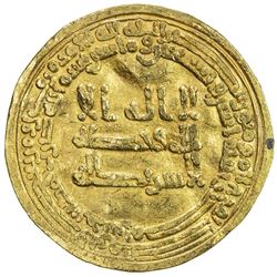ABBASID: al-Muktafi, 902-908, AV dinar (3.99g), Misr, AH292. F-VF