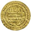 Image 1 : ABBASID: al-Muqtadir, 908-932, AV dinar (4.04g), Misr, AH297. VF
