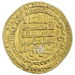 ABBASID: al-Muqtadir, 908-932, AV dinar (4.61g), Mah al-Basra (= Nihawand), AH314. EF