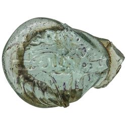 ABBASID: 'Ali b. Sulayman, governor of Egypt, 786-787, glass vessel stamp (2.17g). EF
