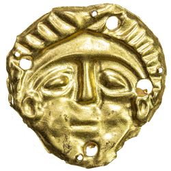 UMAYYAD/ABBASID: AV burial bracteate (0.38g). EF