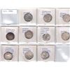 Image 1 : ABBASID: LOT of 9 Abbasid and 1 Umayyad silver dirhams