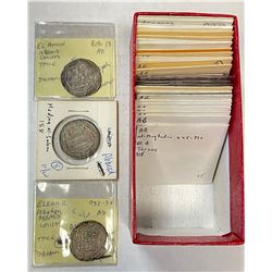 ABBASID: LOT of 40 silver dirhams