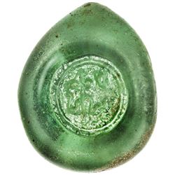 FATIMID: al-'Aziz, 975-996, glass weight or jeton (5.83g). VF-EF