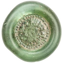 FATIMID: al-Hakim, 996-1021, glass weight or jeton (5.88g). VF-EF