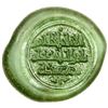 Image 1 : FATIMID: al-Hakim, 996-1021, glass weight or jeton (2.97g), AH405. EF