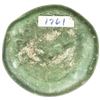 Image 2 : FATIMID: al-Zahir, 1021-1036, glass weight or jeton (5.92g). F-VF