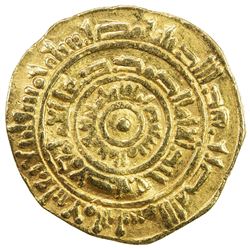 FATIMID: al-Mustansir, 1036-1094, AV dinar (4.20g), Misr, AH445. VF