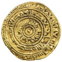 FATIMID: al-Mustansir, 1036-1094, AV dinar (3.83g), Dimashq, AH446. F-VF