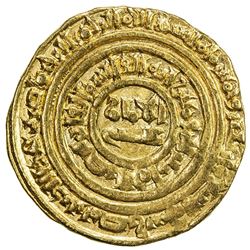 FATIMID: al-Fa'iz, 1154-1160, AV dinar (4.32g), Misr, AH549. VF
