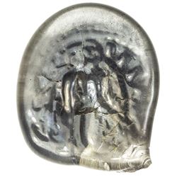 FATIMID RELATED: Unknown issuer, probably 7th/10th century, glass weight or jeton (2.04g). EF